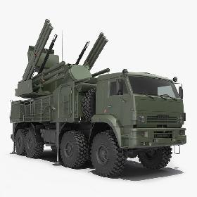 3D model Missile System Pantsir S1 SA-22 Greyhound Rigged